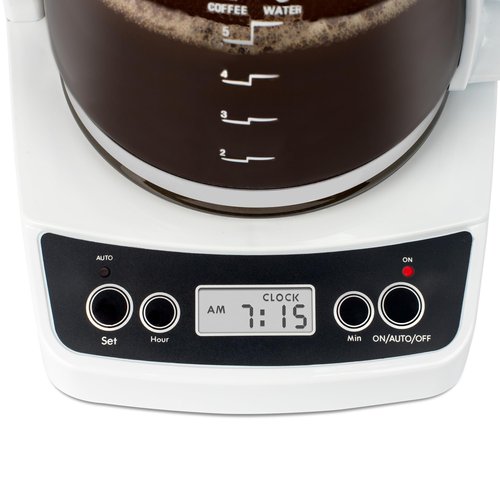 Capresso 5-Cup Mini Drip Coffee Maker, White