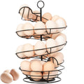Abiglifty Spiral Metal Egg Holder Countertop, Fresh Egg Holder Countertop,Egg Storage for Countertop, Spiral Egg Storage Display Rack for Kitchen,Farmhouse