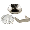 TEMBOTUSK Skottle Grill Accessory Kit, 3 Piece, Lid, Steam Tray, Wind Guard