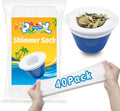 Skiennix Pool Skimmer Socks - Ultra Fine Mesh Filter for Debris & Leaves | 40-Pack for All Pools