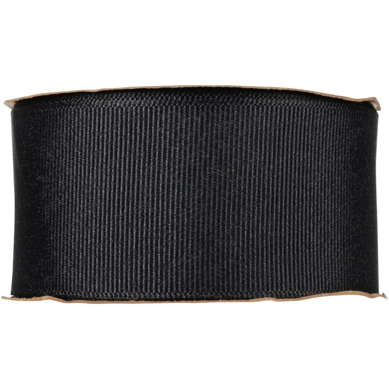 Black Grosgrain Ribbon 1.5 Inch Wide, 12 Feet - Craft & Gift Wrap