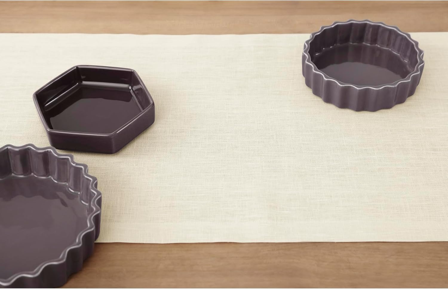 Solino Home Ivory Table Runner - 100% Pure Linen, 14 x 90 Inches for Dining & Special Occasions