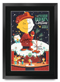 HWC Trading A Charlie Brown Christmas (1965) Gifts Printed Poster Signed Autograph Picture for Movie Memorabilia Fans - 16" x 12" Framed