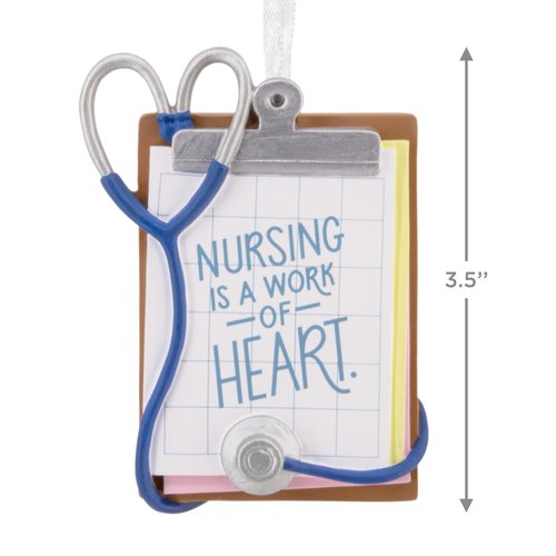 Hallmark Nursing is a Work of Heart Christmas Ornament, Gifts for Nurses