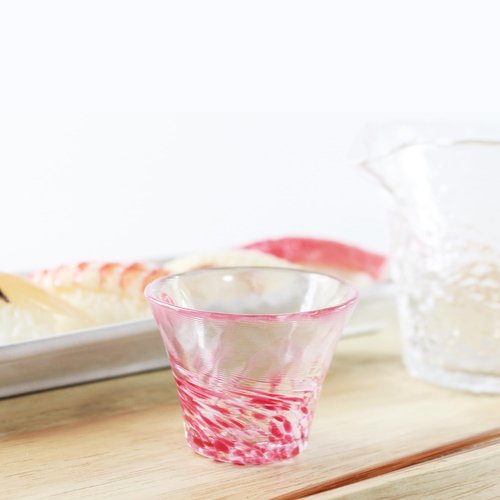 Handcrafted Japanese Sake Set – Elegant Gift for Any Occasion (First Snow Sake Carafe with 2 Cups Set (Cherry Blossom & Camellia）, Carafe (8.4 oz - 250ml), Cup (1.7 oz - 50ml))