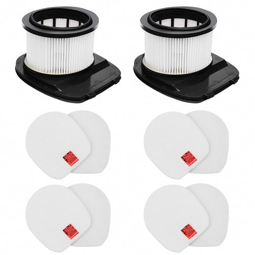 IZ382H IZ377H Filters for Shark IZ382H IZ377H IZ162H IZ362H IZ361H UZ365H WZ440H IZ440H IZ462H IZ482H IZ483H Stick Vacuums, Part XHF161H & 617FJ140, 2 Pack HEPA Filter 4 Pack Foam Kit