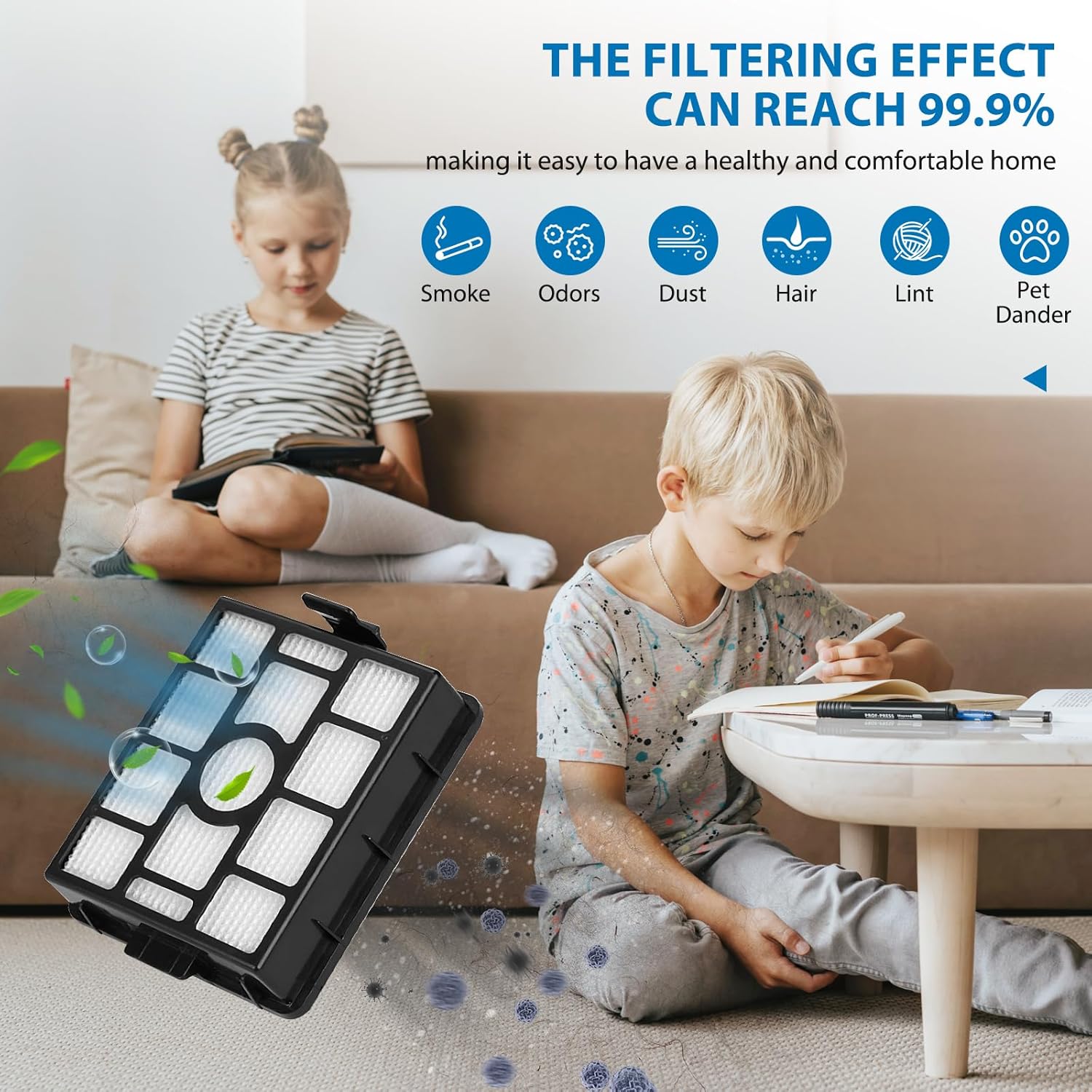 Shark Replacement HEPA Filter & Pre-Motor Filter Set - 2 Auto-Empty Docks + 4 Handheld Filters