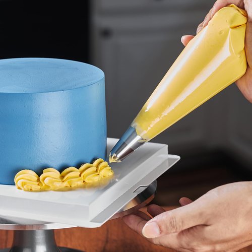 Keenpioneer Disposable Piping Bags, Biobased, 21 Inch, Extra Thick Cake Decorating Pastry Bags, Pack of 100 in a Dispenser Box, Clear, Professional Grade for Chefs and Home Bakers
