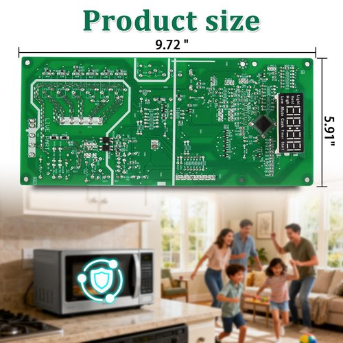 WB27X29801 Microwave Main Control Board with White LED - for GE Microwaves JNM3163DJ2BB, JNM3163DJ2WW,JNM3163RJ5SS, Replacement Part Control Board Numbers WB27X38153, 4586374, AP6327864, PS12299300