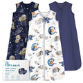 Looxii Baby Sleep Sack - 0.5 TOG 100% Cotton Wearable Blanket | 3-Pack Toddler Sleeping Bag 18-24 Months