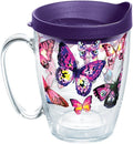 Tervis Butterfly Passion Made in USA Double Walled Insulated Tumbler Travel Cup Keeps Drinks Cold & Hot, 16oz Mug, Classic
