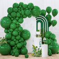 PartyWoo Green Balloons - 140-Piece Dark Green Balloon Arch Kit for Birthday & Graduation Decor | Various Sizes 5-18 Inches