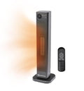 Comfort Zone 30-Inch Oscillating Tower Space Heater with Remote Control – 1500W High Velocity Ceramic Heater, Digital LCD Thermostat, 12-Hour Timer, ECO Mode, Safety Tip-Over & Overheat Protection