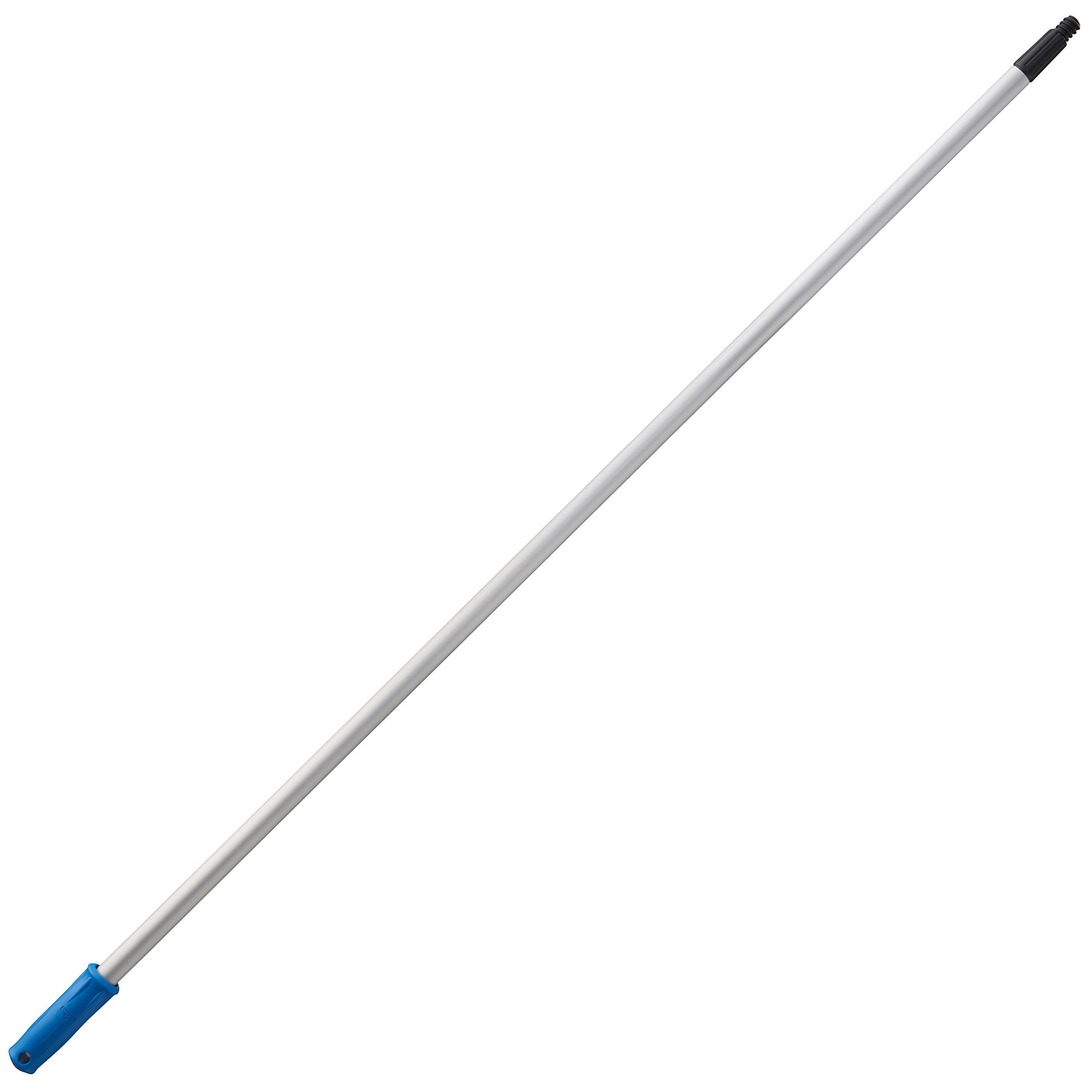 Unger Professional AquaDozer Max Kit, 36” Smooth Surface Curved Floor Squeegee and 48” Dual End Pole, Rubber Blade Scrubber and Broom for Concrete, Asphalt, and Tough Cleaning Jobs