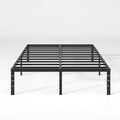 Jetonix Metal Bed Frame - Queen Size with Storage Space | Heavy Duty, Easy Assembly, Black, 12 Inch