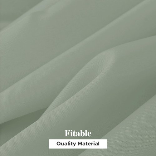 Fitable 6 Pack Sage Green Rectangle Table Clothes - 90 x 156 Inch - Wrinkle and Stain Resistant Fabric Tablecloths, Washable Polyester Table Covers for Wedding, Party, Banquet, Formal Events