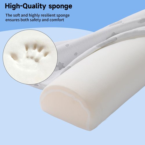 HDJOAPS 2-Pack Bed Rail for Toddlers Rail Bumper, 52" Bed Bumpers for Toddlers Premium Bed Bumper for Kids Bed, Anti-Slip Toddler Bed Rails for Toddler Machine Washable Bed Bumper