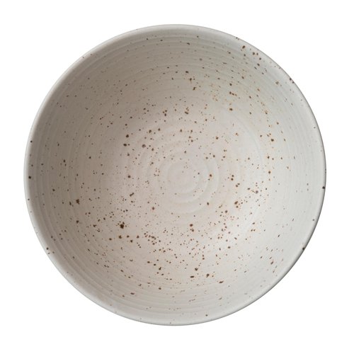 Farmhouse Stoneware Bowl, White Speckled Glaze