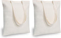 TOPDesign 48-Pack Cotton Tote Bags - Lightweight Reusable 16"x15" Grocery Bags for DIY & Promotions