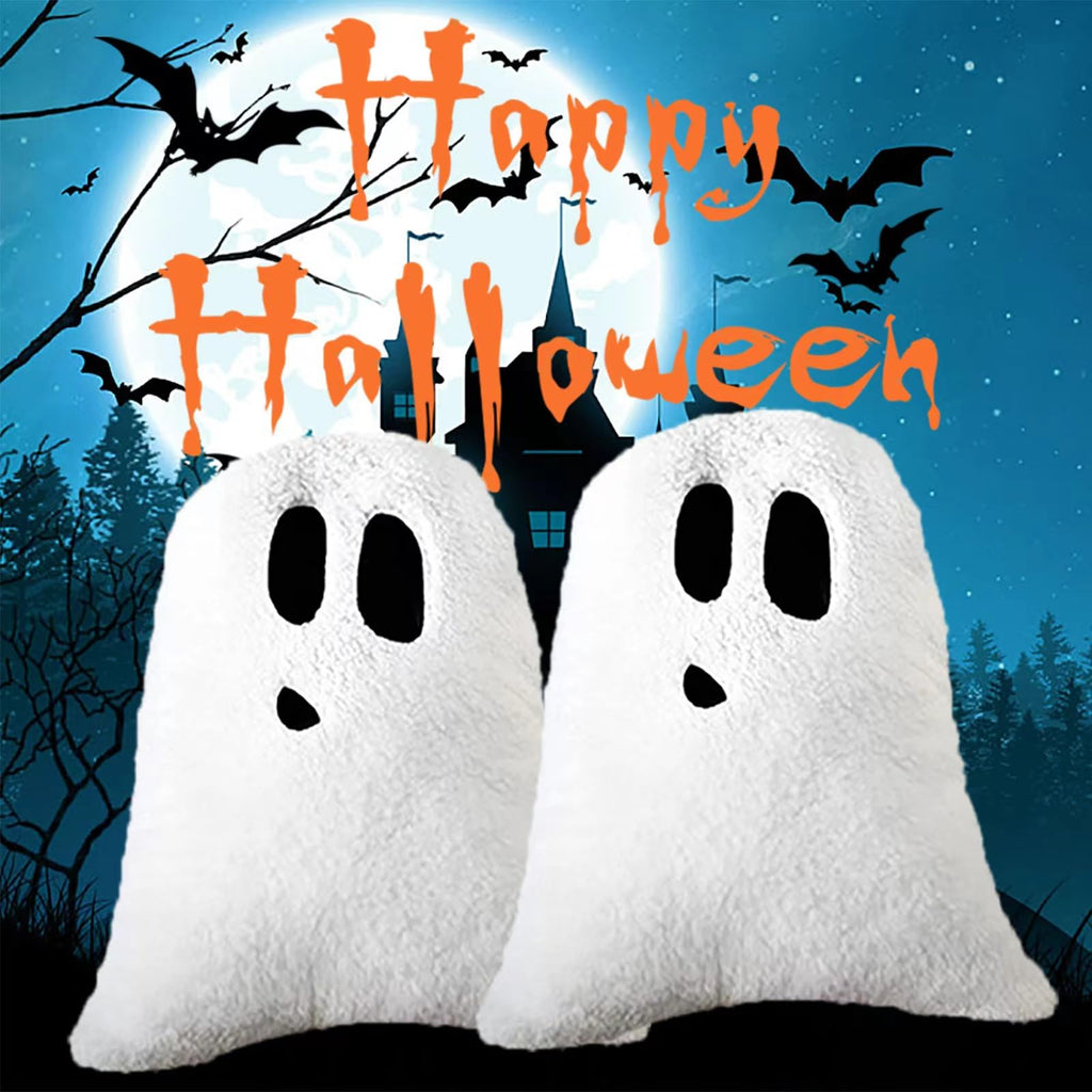 WSARZAHE Halloween Pillows, Ghost Pillow, Fall Decorative Pillow Indoors, Halloween Decorative Throw Pillow, Cute Pillow for Home (White)