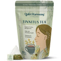 Quiet Harmony Tinnitus Tea – Herbal Support for Ringing Ears, Circulation & Calm | Ultra-Premium Caffeine-Free Tea with Ginkgo, Rooibos & Lemon Balm | 20 Pyramid Bags
