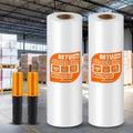 Stretch Film Shrink Wrap - Industrial Strength Plastic Wrap for Moving Supplies | 15 Inch, 1000ft, 2 Pack