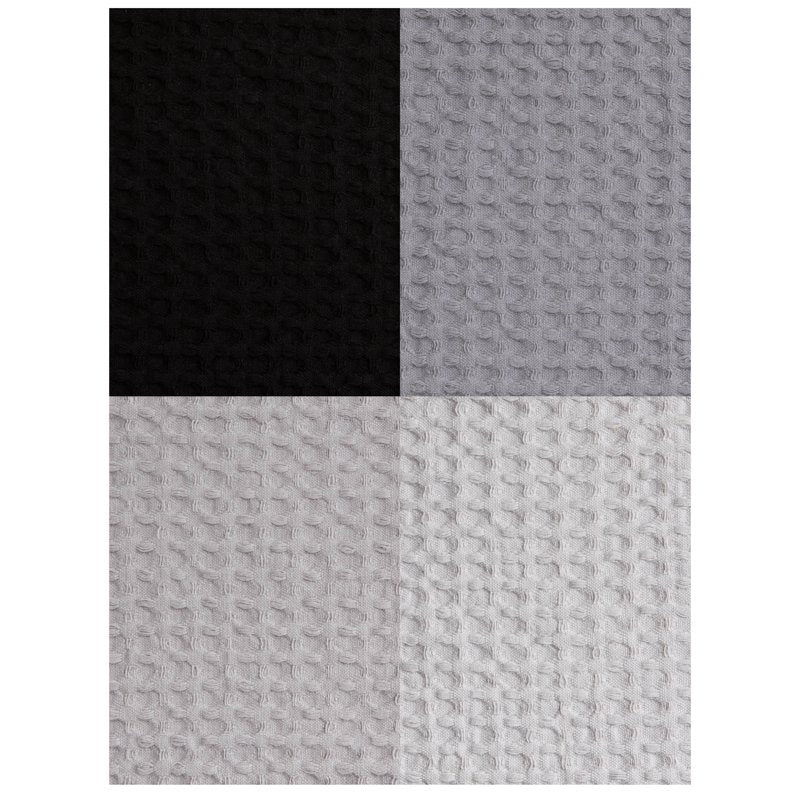 Cotton Waffle Dishcloth Set - 4-Pack, Gray, 12x12 in