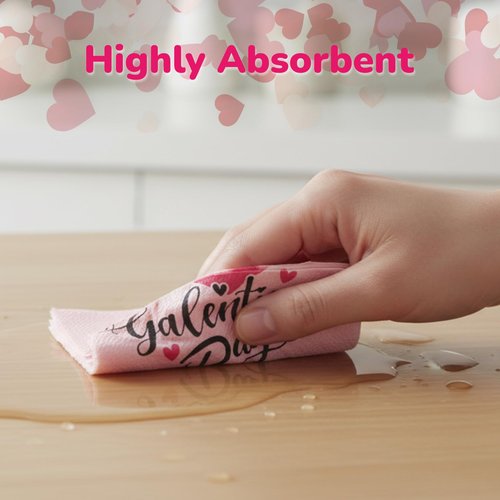 ArtCreativity Galentine's Napkins - 80 Pcs - Red Heart Cocktail Napkins for Galentine’s Day Party Decorations 5"x 5" - Party Decor Ideas to Celebrate Besties Friendship, Women’ s Day, Bridal Shower