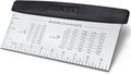 HULISEN Large Bench Scraper - 10-Inch Stainless Steel Dough & Pastry Cutter with Measuring Scale