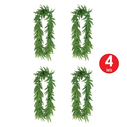 Tropical Fern Leaf Lei Pack of 4