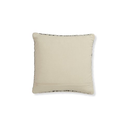 Signature Design by Ashley Nealington Casual Square Wool and Jute Pillow with Stripe Design, 20" x 20", Light Brown