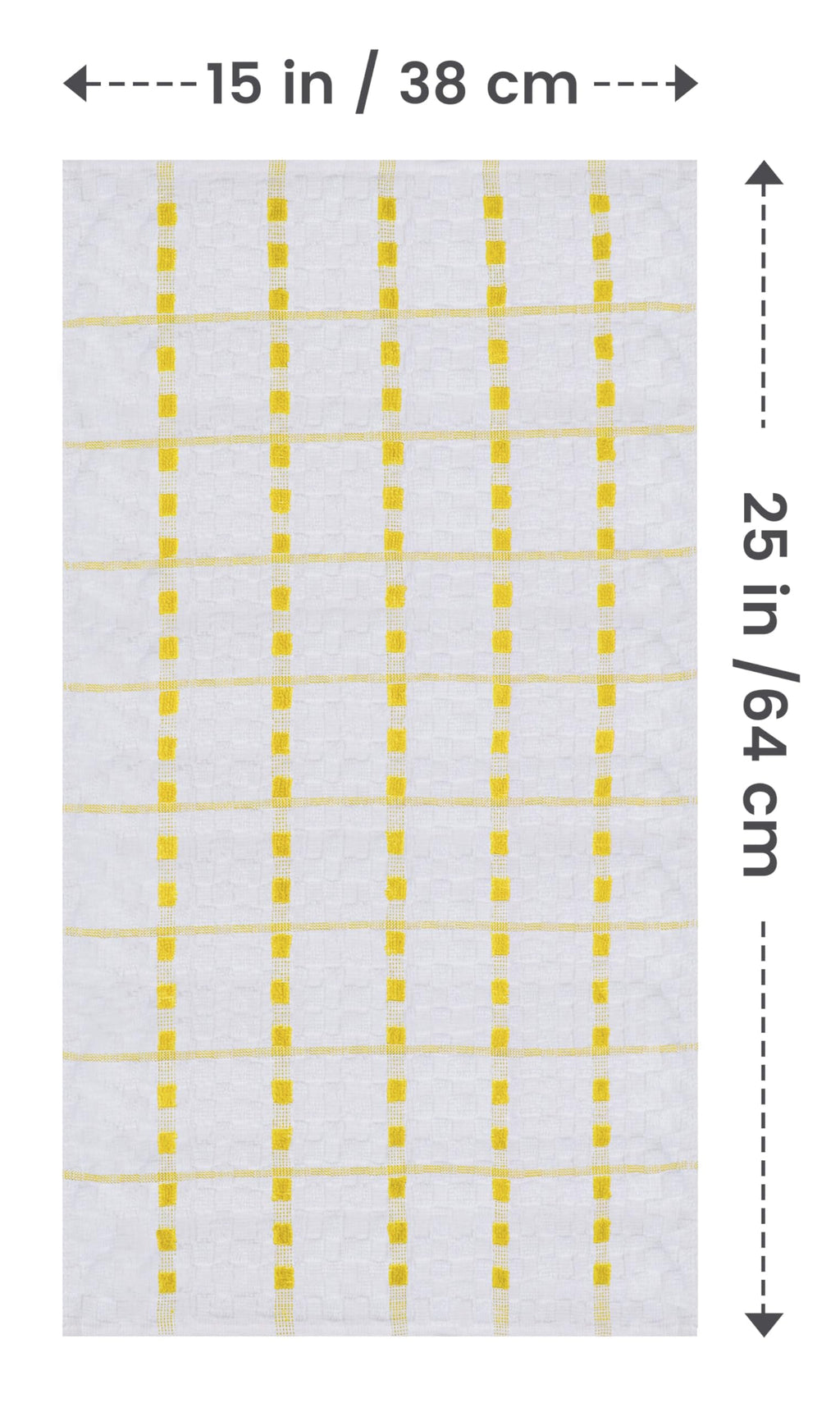 Utopia Towels - Kitchen Towels 12 Pack, 15 x 25 Inches, 100% Ring Spun Cotton Super Soft and Absorbent Linen Dish, Tea and Bar Towels Set, Yellow