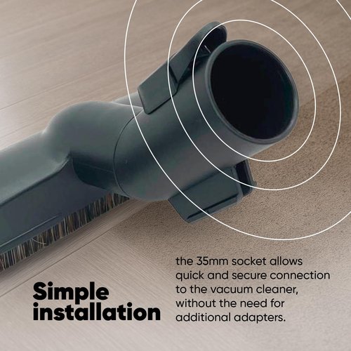 Replacement Floor Cleaner Brush Compatible with Miele Vacuum Attachments C1 C2 C3 – 35mm (1 3/8") Horse Hair Vacuum Brush Attachment for Hardwood Floor Attachment and Canister Vacuum.