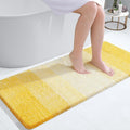 OLANLY Large Bath Mat - Extra Soft Microfiber, Quick Dry & Machine Washable, 40x24, Yellow