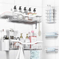NESOMI Shower Caddy - Rustproof Stainless Steel Organizer with Large Capacity | 7-Pack No-Drill Rack