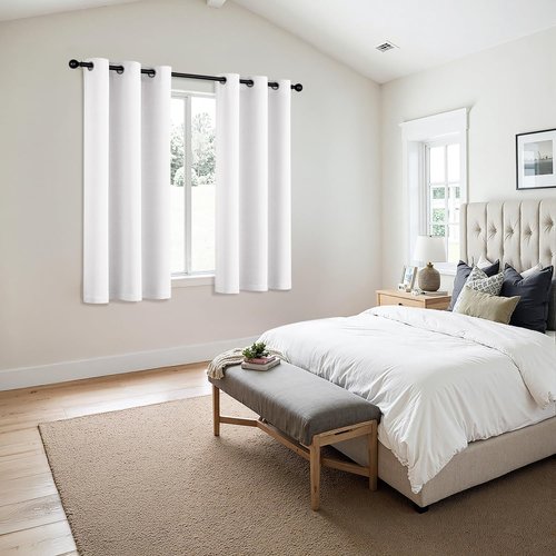 MIULEE Room Darkening Curtains - Thermal Insulated Grommet Drapes for Light Blocking | 40 x 45 Inches, 2 Panels