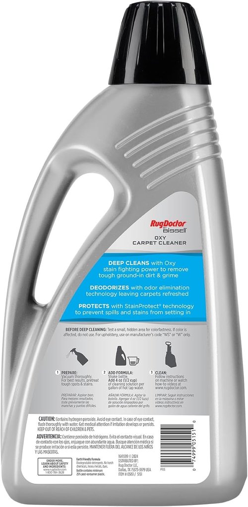BISSELL Rug Doctor Professional Triple Action Oxy Carpet Cleaner - 80oz for Deep Cleaning