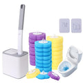 Disposable Toilet Brush, Toilet Bowl Cleaning System,Powerful Cleaning, Disposable Toilet Cleaner,with 24 Toilet Wand Refills, for Toilet Bowl Cleaners,Bathroom Cleaning