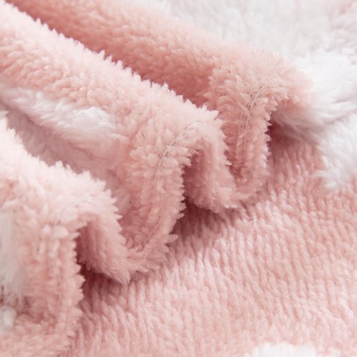 BORITAR Unicorn Baby Blanket for Girls 3D Soft Warm Fleece Jacquard Plush Bed Blanket Cute Animal Pattern for Toddler Infant Newborn or Home Decor (30 x 40 Inch, Pink)