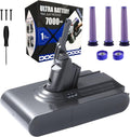 Dyson V8 Battery Replacement - 7000mAh Li-ion Power for SV10 V8 Animal/Absolute/Fluffy/Motorhead
