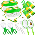 Skiennix Bug Catcher Kit for Kids - Durable Insect Collector with Binoculars & Butterfly Net | Outdoor Explorer Set for Ages 3-8