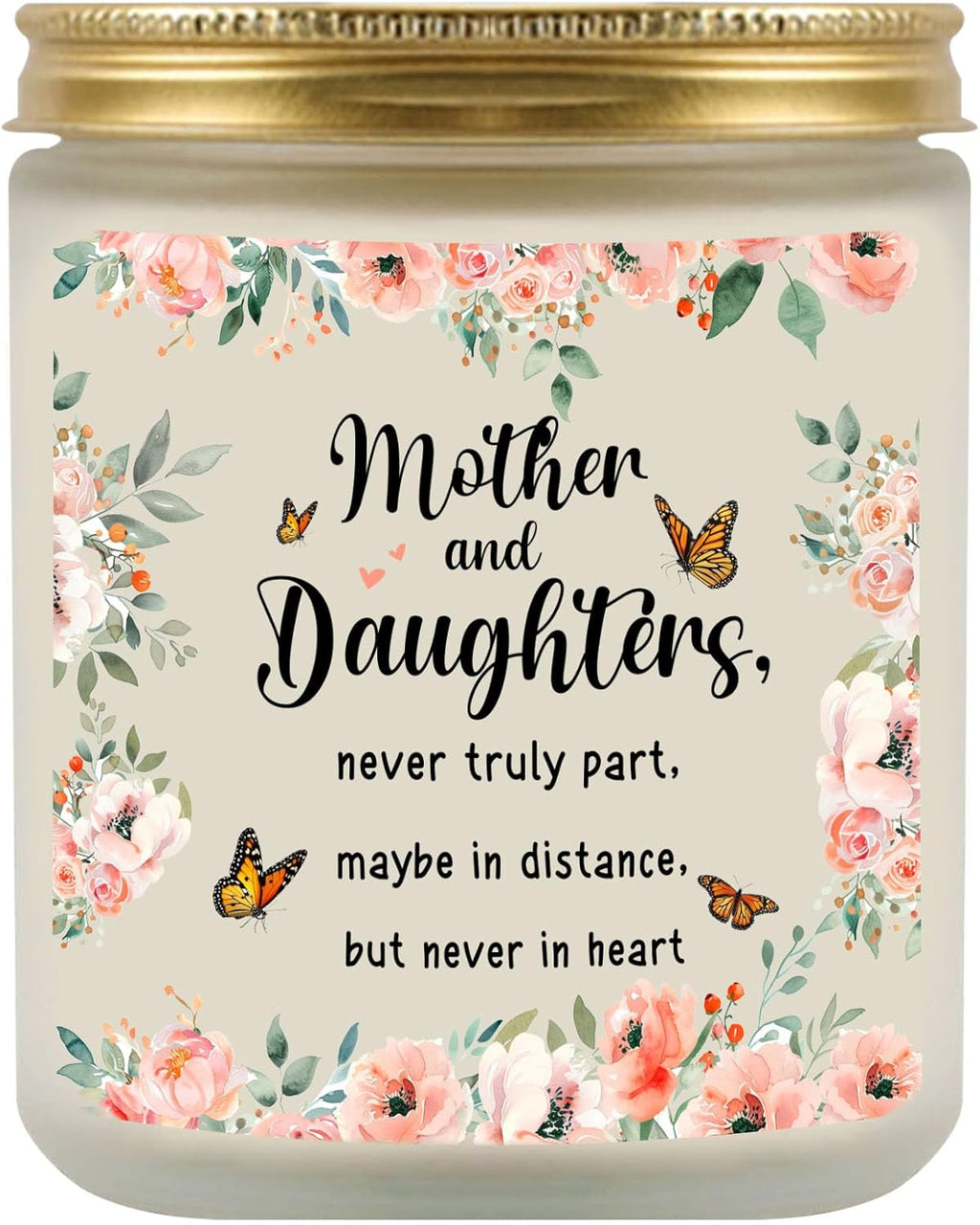Regine Switzerland | Mom Gifts Candle - Heartfelt "Never Truly Apart" Message | Perfect for Daughters