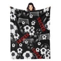 Soccer Blanket Gifts for Boys, Girls, Teens Soccer Lovers, Sport Ball Print Soft Cozy Blanket for Couch Bed 60"X50"