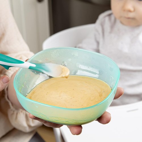 Dr. Brown's TempCheck Spoons - Designed to Nourish, 4-Pack in Blue for Easy Feeding