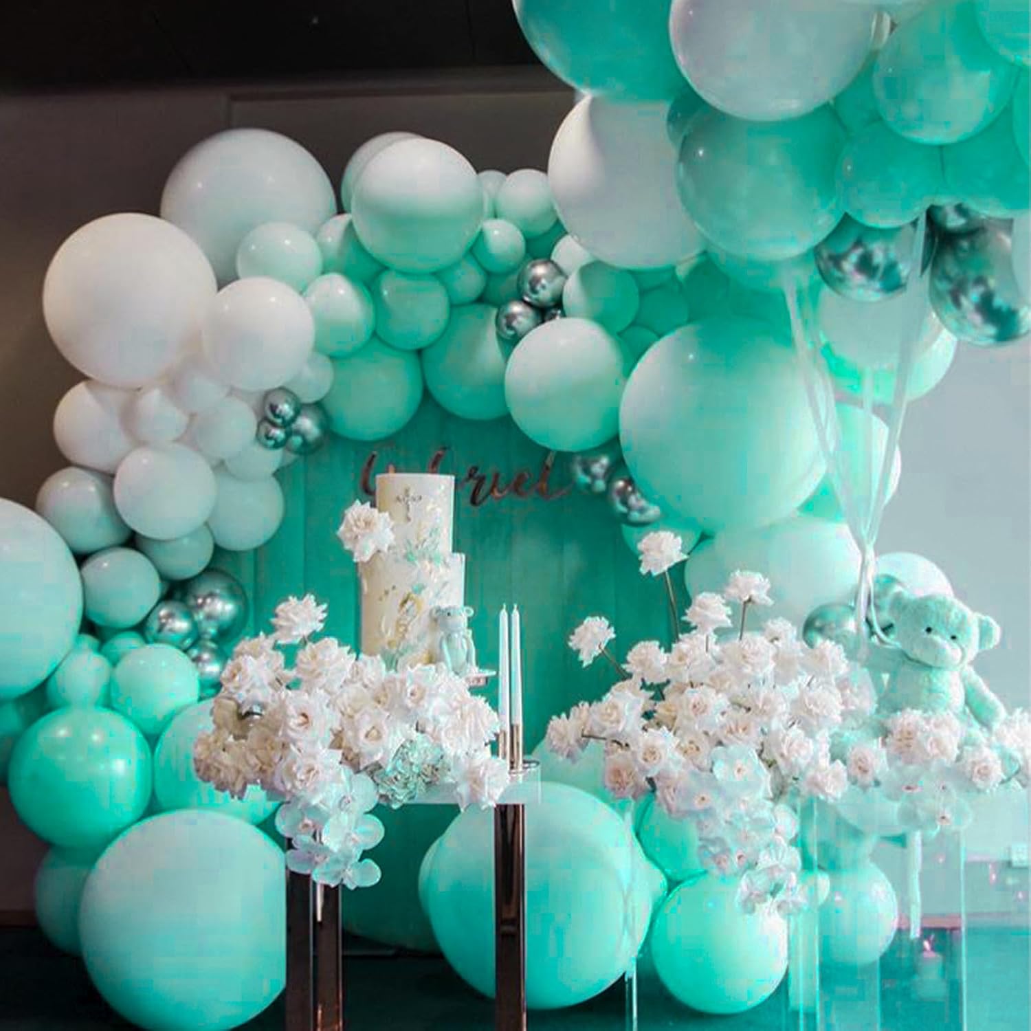 PartyWoo Jumbo Ice Cream Theme Balloons - 36" Latex Set of 4 for Birthday & Wedding Decor