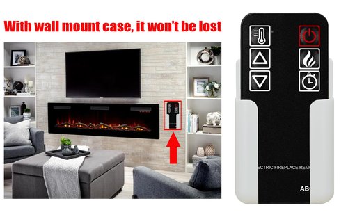 XINJISHIMIN Replacement Remote Control for Whalen FP261A FP-261A FP26-1A FP26-1A-THM SF103C-23G WMFP60FH-14 Combination Electric Fireplace Heater (with Wall Mounting Bracket)