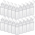 Zubebe 36 Pcs Sports Water Bottles Bulk Squeeze Reusable Bpa-free Plastic Water Bottles End of the Year Gifts Summer Gifts for Students School Travel Hiking Cycling Event Team Gift(Clear White)