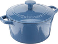 Cuisinart Enameled 3 Qt Casserole Dish - Covered, Provencial Blue Finish for Stylish Cooking