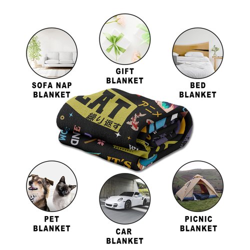 PAZISOL Anime Gifts for Men Women, Gifts for Animes Fans, Unique Anime Gift for Girls Boys, Cool Animes Lover Birthday Presents 60"X50" Throw Blanket