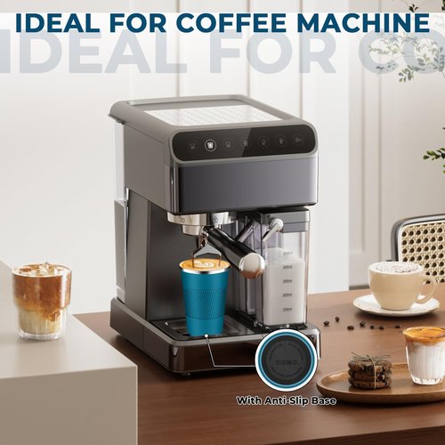 Insulated Coffee Tumbler 12 oz, Stainless Steel Coffee Mug with Lids, Travel Coffee Mug Leak Proof, Double Wall Vacuum Insulated Reusable Coffee Cup, Keep Drinks Hot and Cold (Deep Teal, 12 Ounces)
